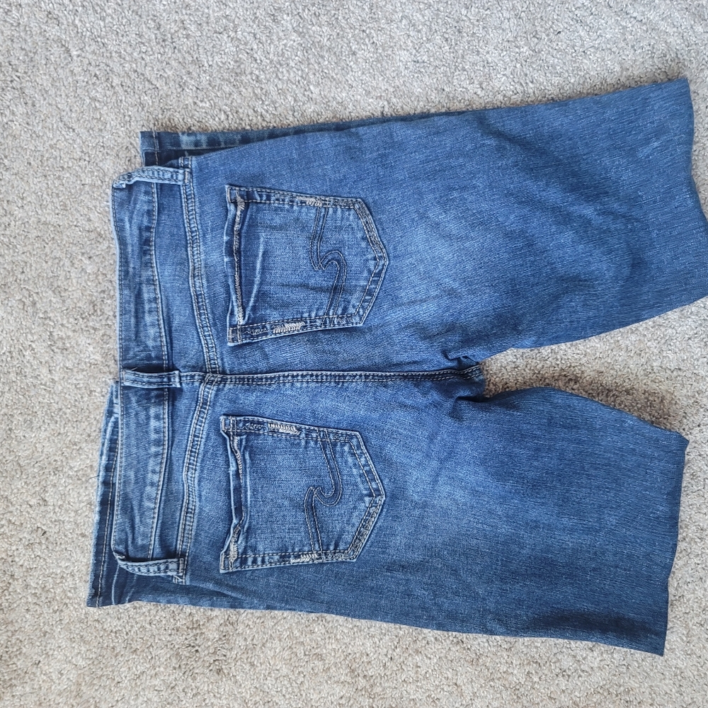 Silver Slim Boot Jeans